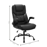 Director scaun de birou Stellar pu, Negru, 70x77x110 cm