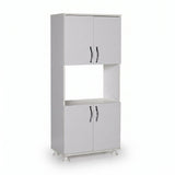 Dulap A2624 Home Collection® Diamond, Multifunctional, 4 usi, 1 raft, Alb, 56x161x32 cm