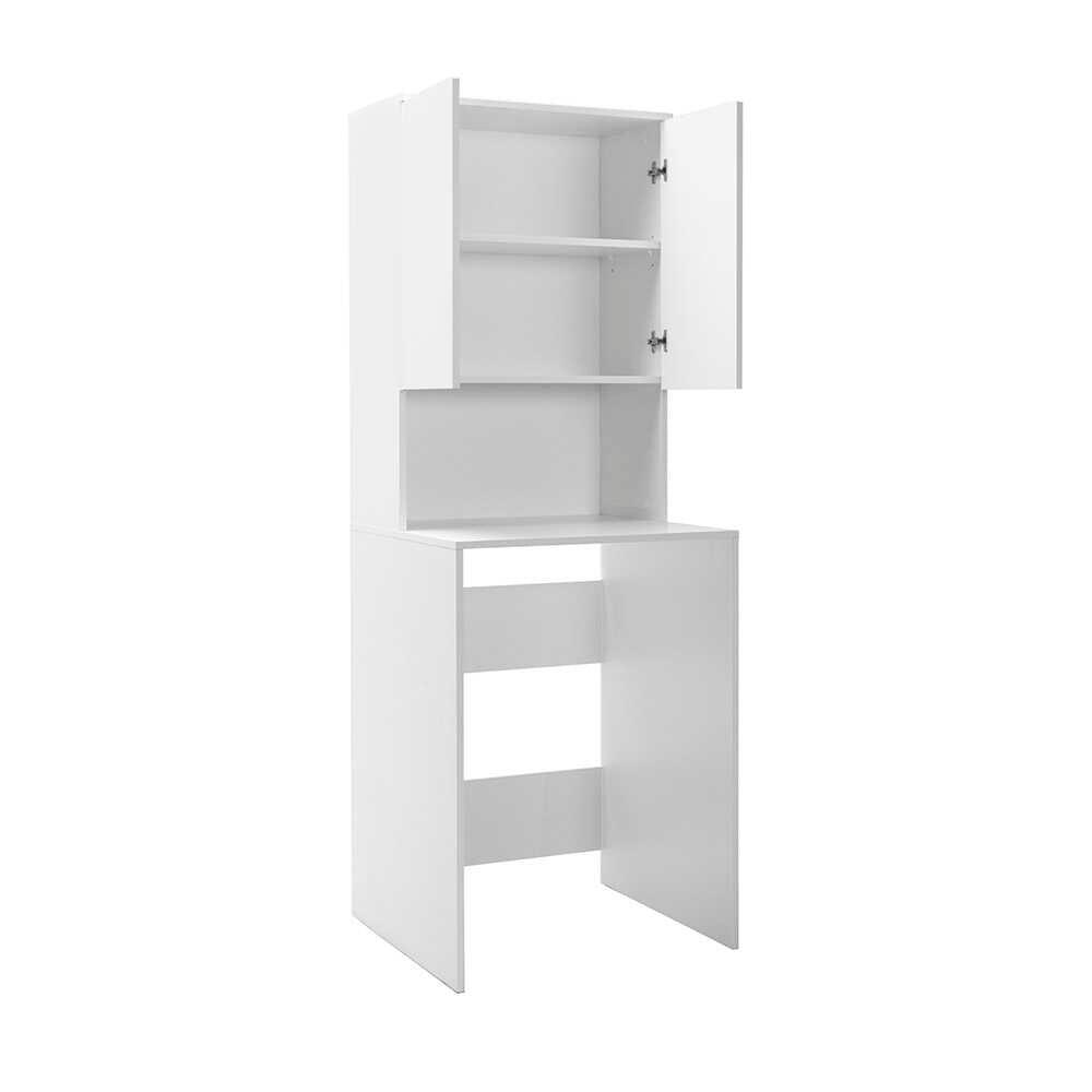Dulap Baie ADR-482-BB-1 Home Collection® cu Loc Pentru Masina de Spalat, 3 Rafturi, 2 Usi, Alb, 65x182x60 cm