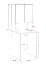 Dulap Baie ADR-482-BB-1 Home Collection® cu Loc Pentru Masina de Spalat, 3 Rafturi, 2 Usi, Alb, 65x182x60 cm