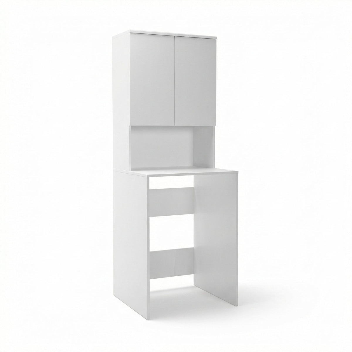 Dulap Baie Adore cu Loc Pentru Masina de Spalat, 3 Rafturi, 2 Usi, Alb, 65 x 182 x 60 cm | SKU: ADR-482-BB-1