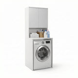 Dulap Baie ADR-482-BB-1 Home Collection® cu Loc Pentru Masina de Spalat, 3 Rafturi, 2 Usi, Alb, 65x182x60 cm