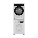 Dulap Baie ADR-488-BB-1 Home Collection® pentru Masina de Spalat si Uscator cu Blat Glisant, Alb, 65x182x67 cm