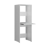 Dulap Baie ADR-488-BB-1 Home Collection® pentru Masina de Spalat si Uscator cu Blat Glisant, Alb, 65x182x67 cm