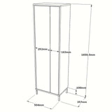 Dulap Baie Compact FR10, Alb, 50x165x35 cm