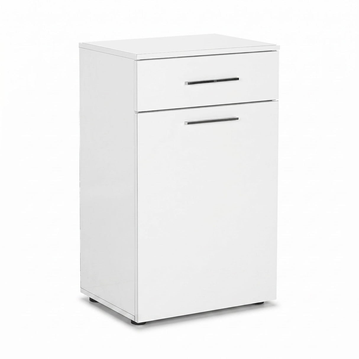 Dulap Baie cu cos de rufe ADR-611-PP-1 Home Collection® Diamond Mini, sertar, Alb Lucios, 52x83x38 cm