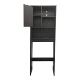 Dulap Baie cu Loc Pentru Masina de Spalat cu sertare, Lemn, Diverse culori, 60x24x168 cm - Antracit