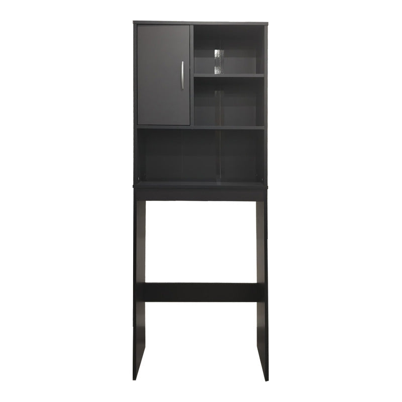 Dulap Baie cu Loc Pentru Masina de Spalat cu sertare, Lemn, Diverse culori, 60x24x168 cm - Antracit