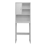 Dulap Baie cu Loc Pentru Masina de Spalat cu sertare, Lemn, Diverse culori, 60x24x168 cm - Alb