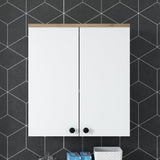 Dulap Baie suspendat Ozan, Nuc, 65x72x32 cm