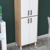 Dulap Bucatarie Cheriff cu 4 usi, Alb - Crem (diverse dimensiuni) - Crem