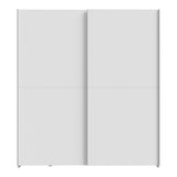 Dulap cu 2 uși și rafturi Noez I, Lemn, Alb, 170x61x190 cm