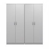 Dulap Athos I cu 4 usi, 160x42x180 cm - Alb