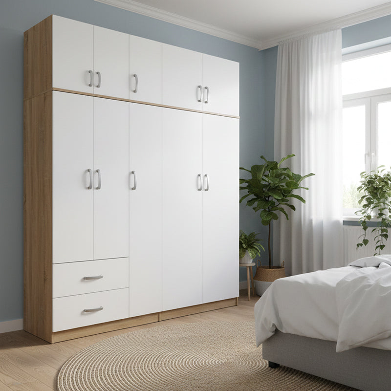 Dulap Athos I cu 5 usi si loft, 170x42x240 cm - Dulap Athos I cu 5 usi si loft, 170x42x240 cm - 383-000276