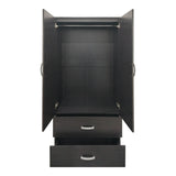 Dulap Athos I cu 6 usi si loft, 240x42x240 cm - Nuc