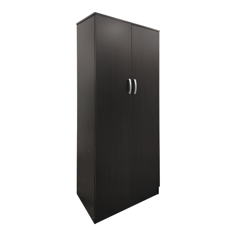 Dulap Athos I cu 6 usi si loft, 240x42x240 cm - Nuc