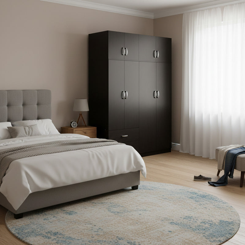 Dulap Athos cu 6 usi si loft, 240x42x240 cm - Dulap Athos cu 6 usi si loft, 240x42x240 cm