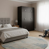 Dulap Athos cu 6 usi si loft, 240x42x240 cm - Dulap Athos cu 6 usi si loft, 240x42x240 cm