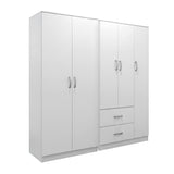 Dulap Athos I cu 5 usi, 170x42x180 cm - Alb