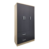 Dulap Athos I cu 5 usi, 170x42x180 cm - Sonoma-Antracit