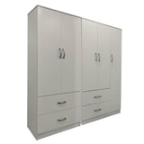 Dulap Athos cu 5 usi, 170x42x180 cm - Alb
