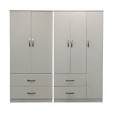 Dulap Athos cu 5 usi, 170x42x180 cm - Alb