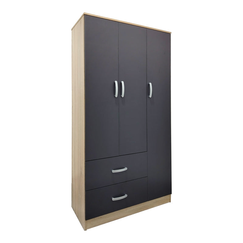 Dulap Athos cu 5 usi, 170x42x180 cm - Sonoma-Antracit
