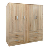 Dulap Athos cu 5 usi, 170x42x180 cm - Stejar