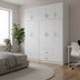 Dulap Athos I cu 5 usi si loft, 170x42x240 cm - 383-000236