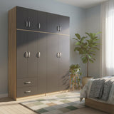 Dulap Athos I cu 5 usi si loft, 170x42x240 cm - Dulap Athos I cu 5 usi si loft, 170x42x240 cm