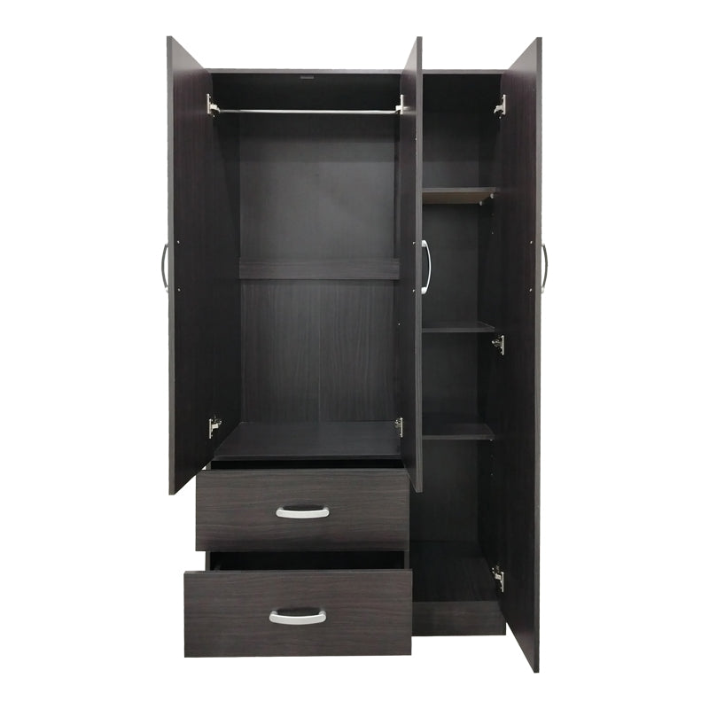 Dulap Athos cu 5 usi si loft, 170x42x240 cm - Nuc