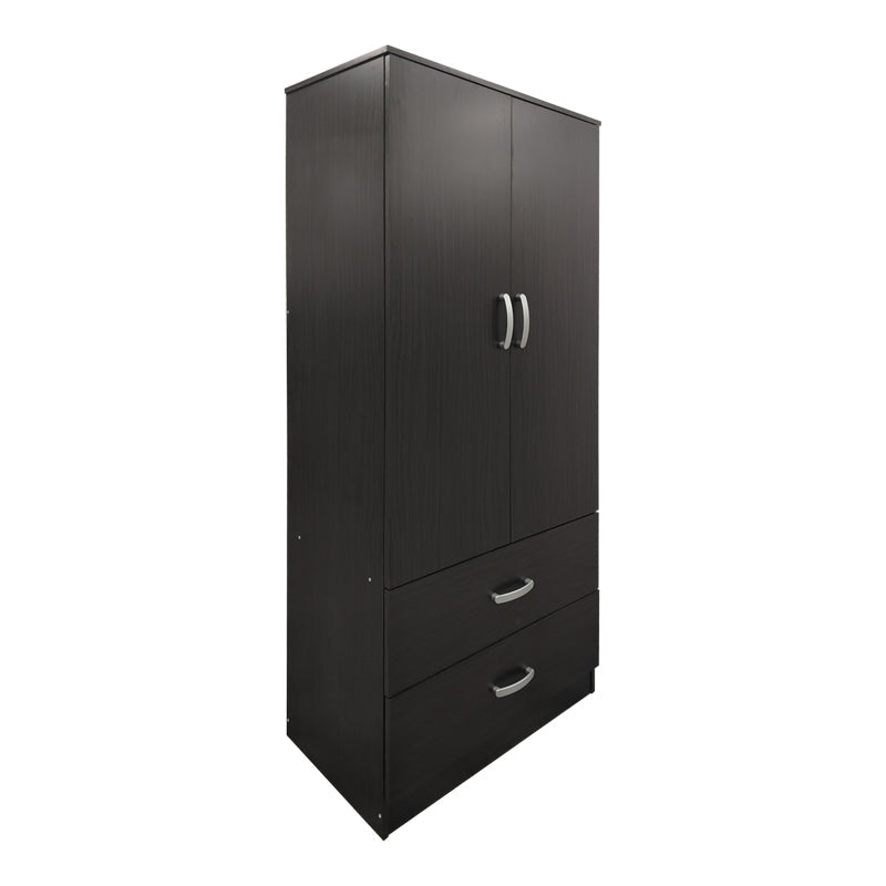 Dulap Athos cu 5 usi si loft, 170x42x240 cm - Nuc