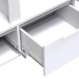Dulap cu doua usi Afina, Alb Lucios, 100x57x213 cm