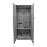 Dulap Athos cu 2 usi, 80x42x180 cm - Alb