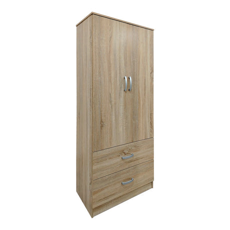 Dulap Athos cu 2 usi si 2 sertare, 80x42x180 cm