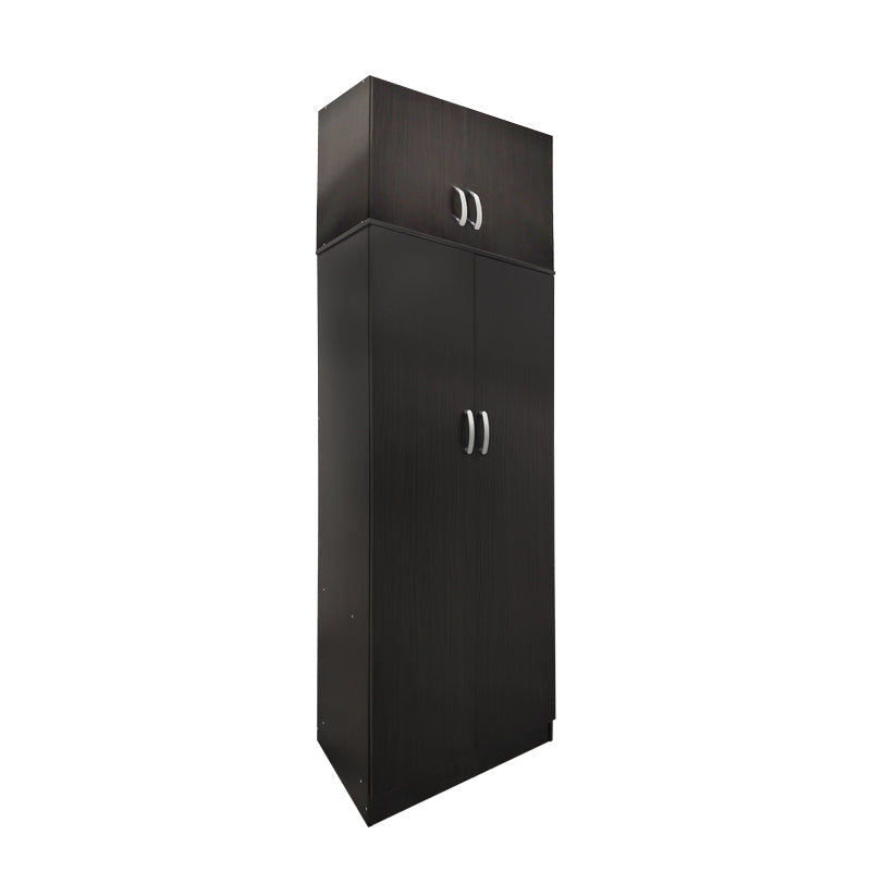 Dulap Athos cu 2 usi si loft, 80x42x240 cm - Nuc