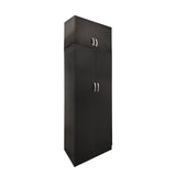 Dulap Athos cu 2 usi si loft, 80x42x240 cm - Nuc