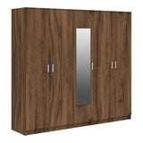 Dulap Luna cu 5 usi si oglinda, 220x52x200 cm - Dulap Luna cu 5 usi si oglinda, 220x52x200 cm - 361-000118