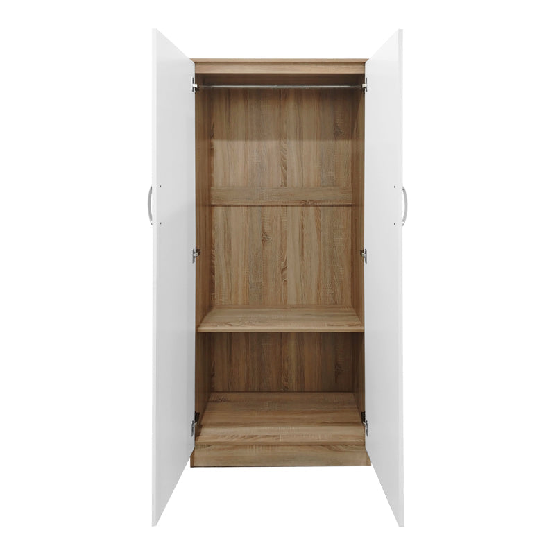 Dulap Athos I cu 4 usi, 160x42x180 cm - Sonoma-Alb