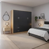 Dulap Athos cu 4 usi, 160x42x180 cm - Dulap Athos cu 4 usi, 160x42x180 cm