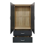 Dulap Athos cu 4 usi, 160x42x180 cm - Sonoma-Antracit