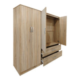 Dulap Athos cu 4 usi, 160x42x180 cm - Stejar