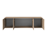 Dulap cu patru uși Royal Loft, Diverse culori, 200x58x53 cm - Stejar