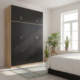 Dulap Athos I cu 4 usi si loft, 160x42x240 cm - Dulap Athos I cu 4 usi si loft, 160x42x240 cm - 383-000287