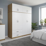 Dulap Athos cu 4 usi si loft, 160x42x240 cm - Dulap Athos cu 4 usi si loft, 160x42x240 cm - 383-000271