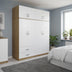 Dulap Athos cu 4 usi si loft, 160x42x240 cm - 383-000271
