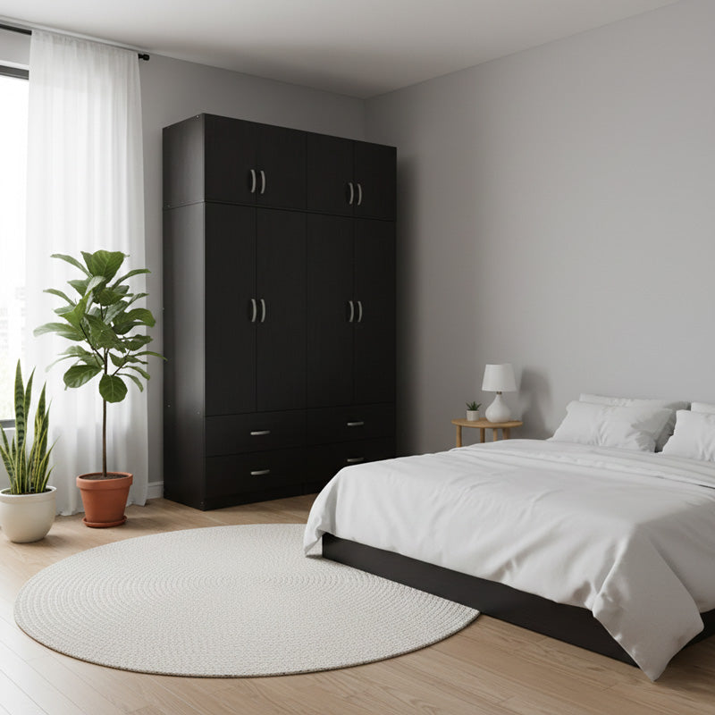 Dulap Athos cu 4 usi si loft, 160x42x240 cm - Dulap Athos cu 4 usi si loft, 160x42x240 cm