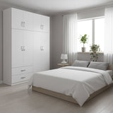 Dulap Athos cu 4 usi si loft, 160x42x240 cm - Dulap Athos cu 4 usi si loft, 160x42x240 cm - 383-000231