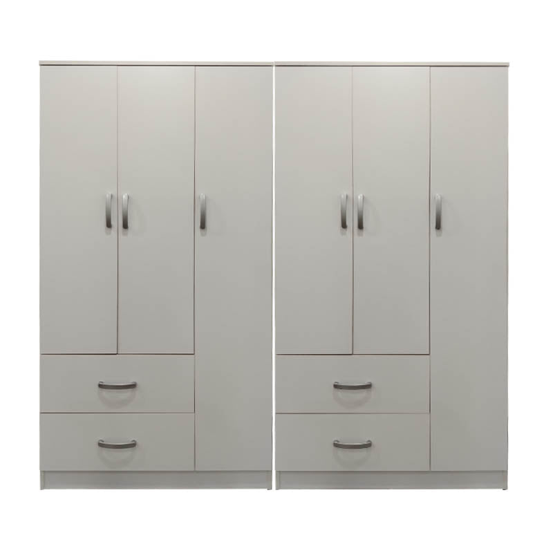 Dulap Athos cu 6 usi, 180x42x180 cm - Alb