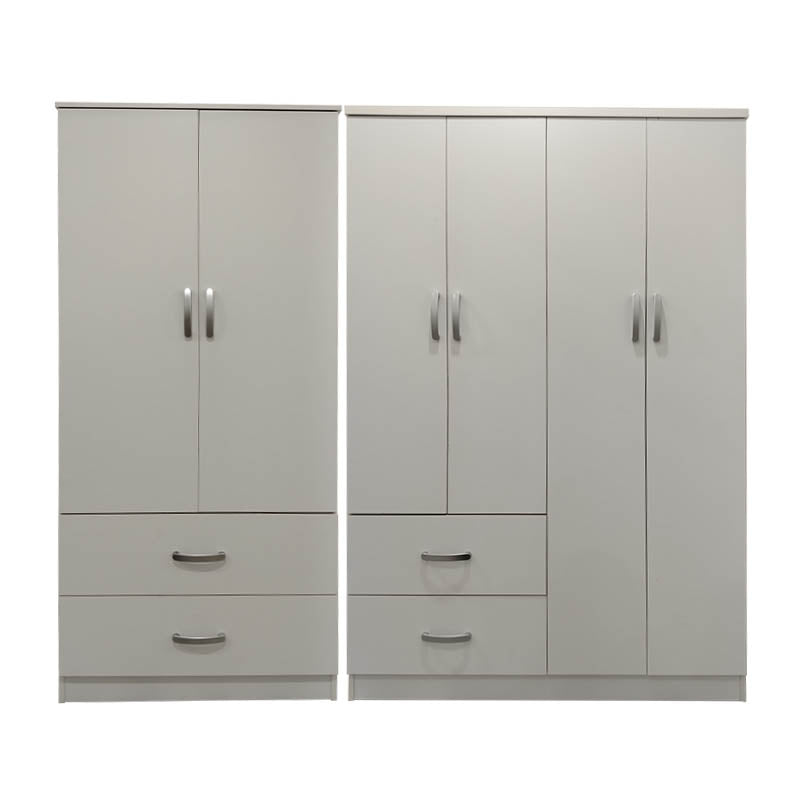 Dulap Athos cu 6 usi, 200x42x180 cm - Alb